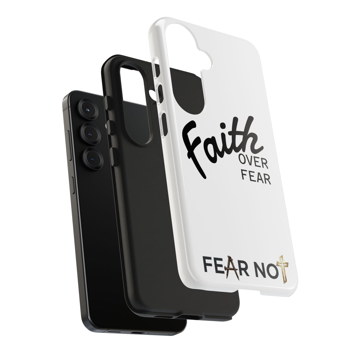 Faith Over Fear Rugged Phone Case