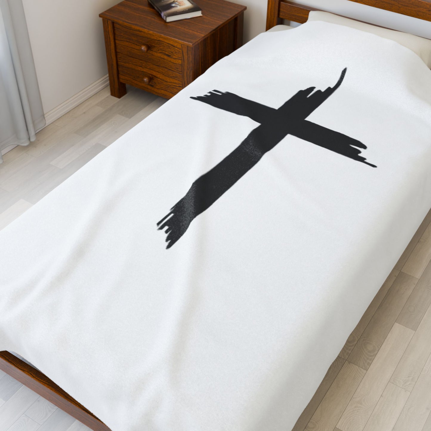 Christian Cross Plush Blanket