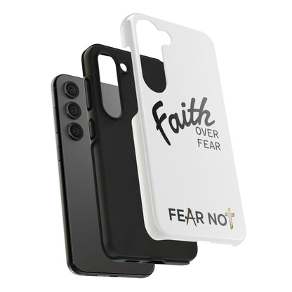 Faith Over Fear Rugged Phone Case