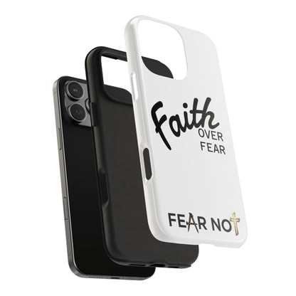 Faith Over Fear Rugged Phone Case