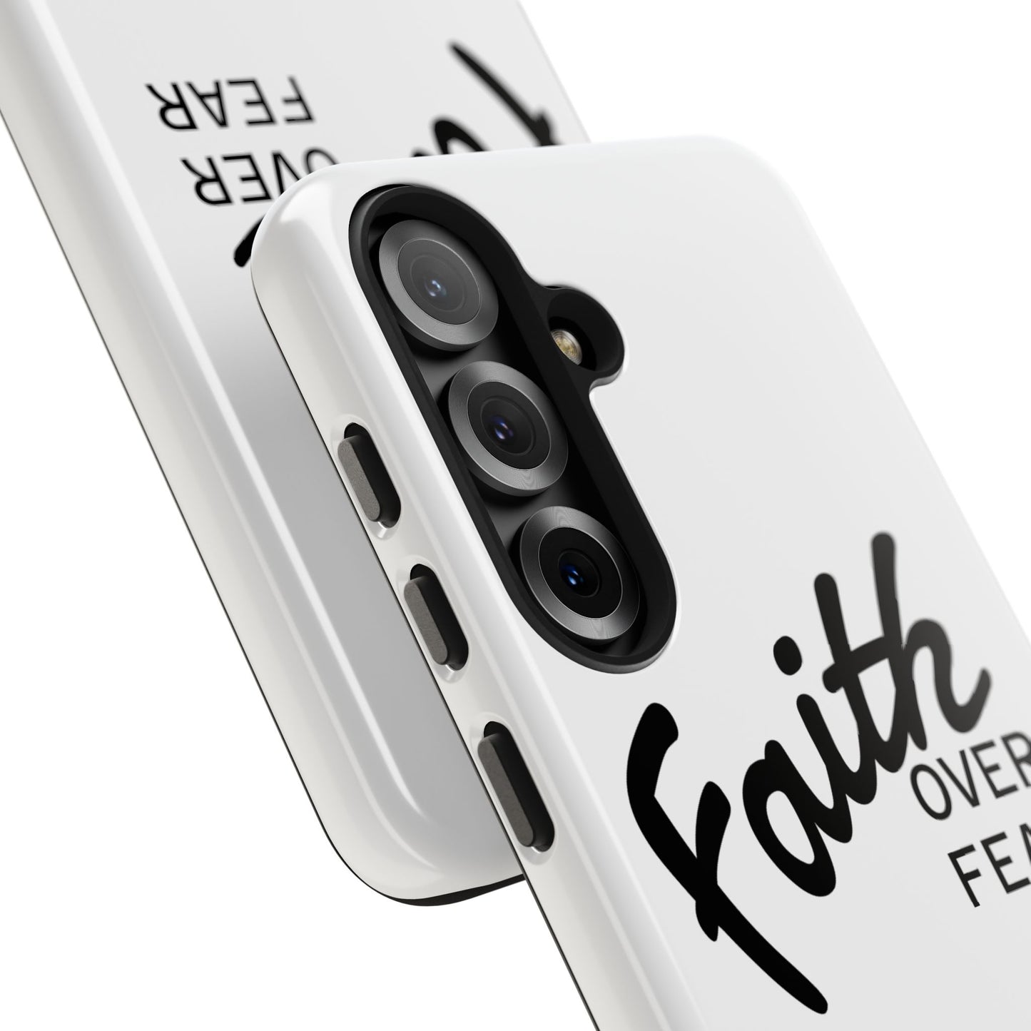 Faith Over Fear Rugged Phone Case