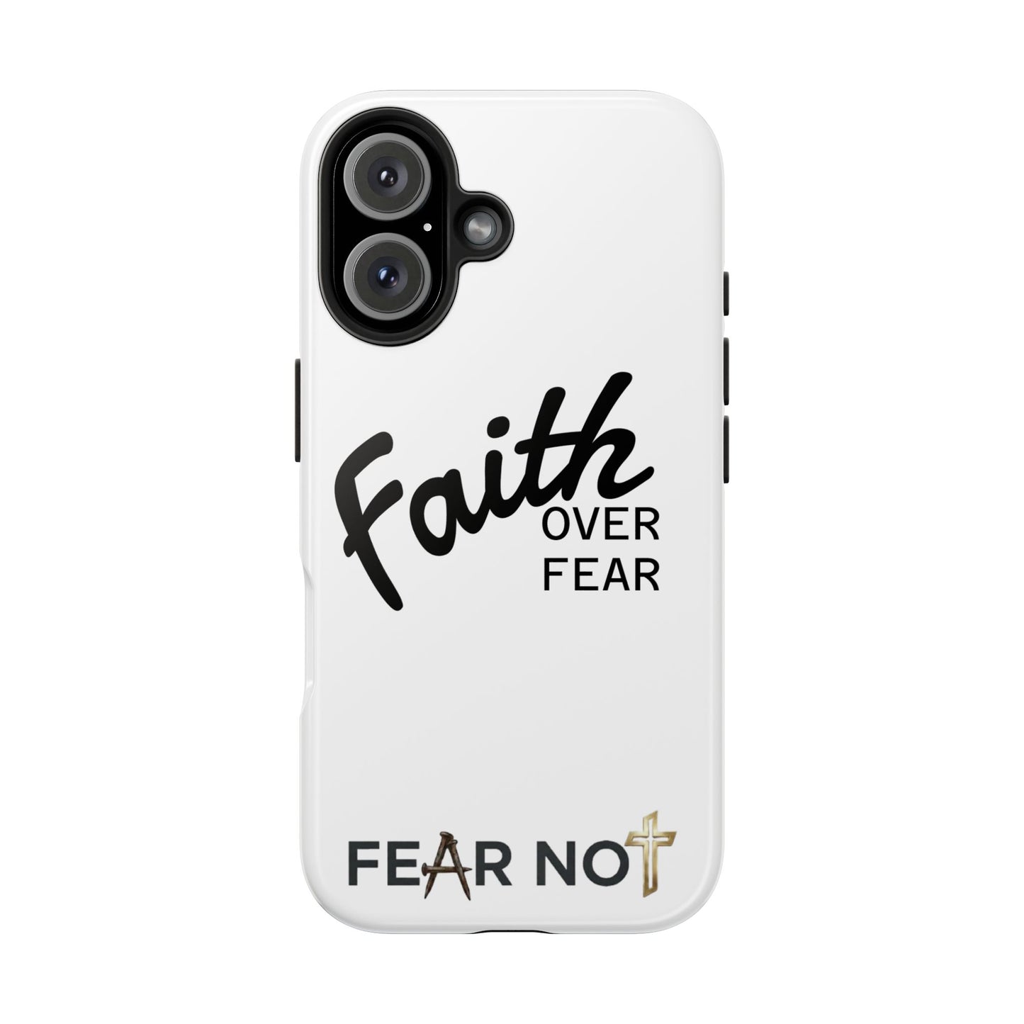 Faith Over Fear Rugged Phone Case