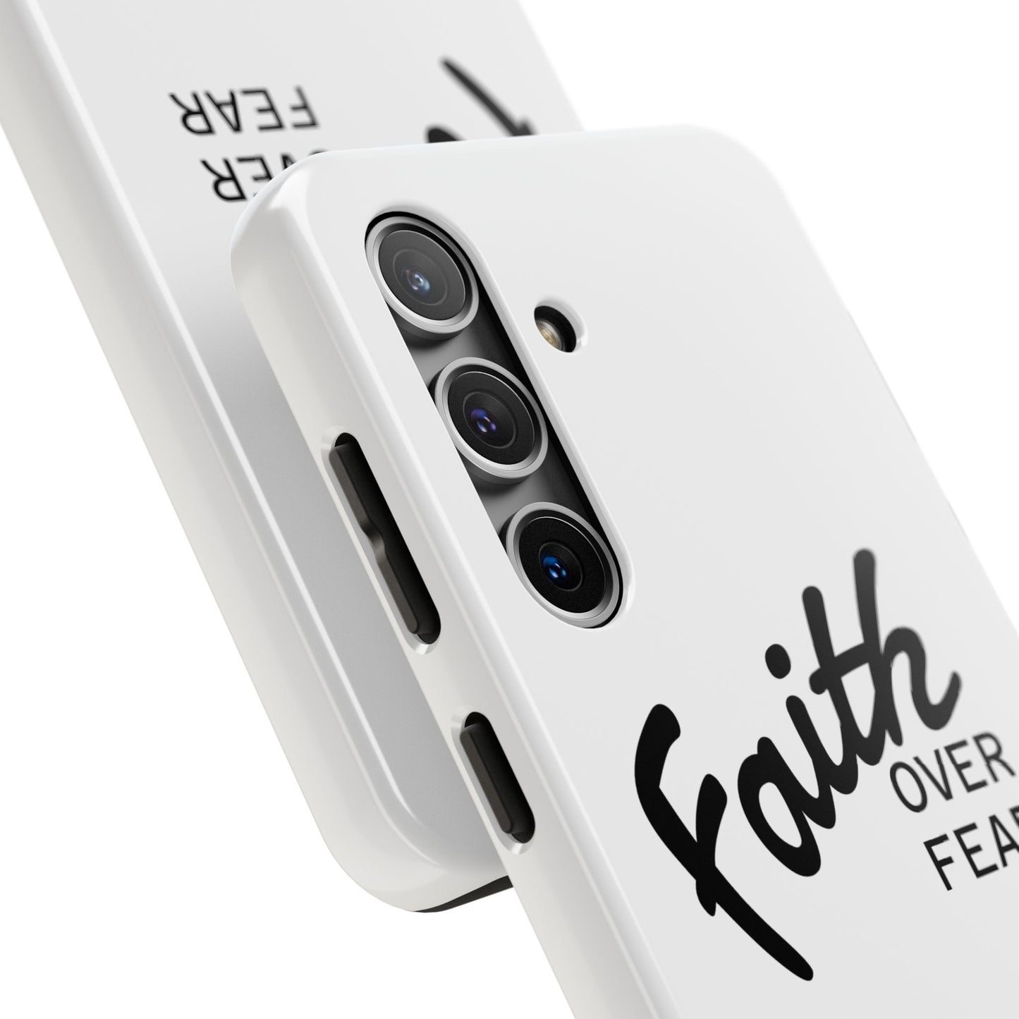 Faith Over Fear Rugged Phone Case
