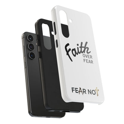 Faith Over Fear Rugged Phone Case
