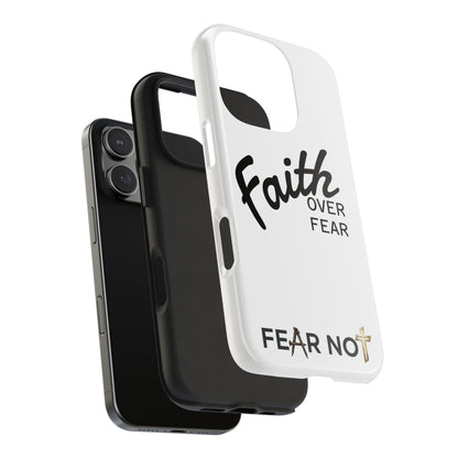Faith Over Fear Rugged Phone Case