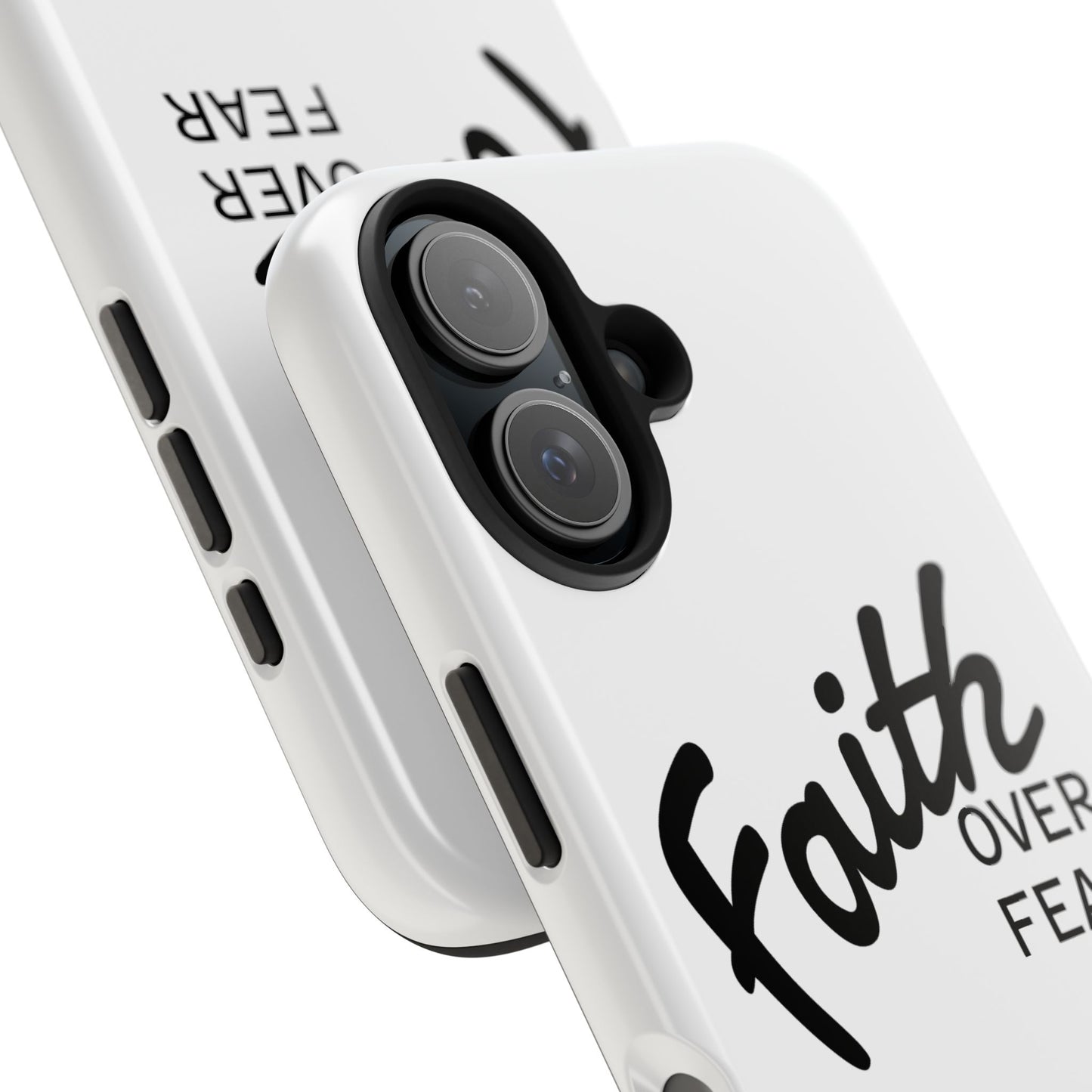 Faith Over Fear Rugged Phone Case
