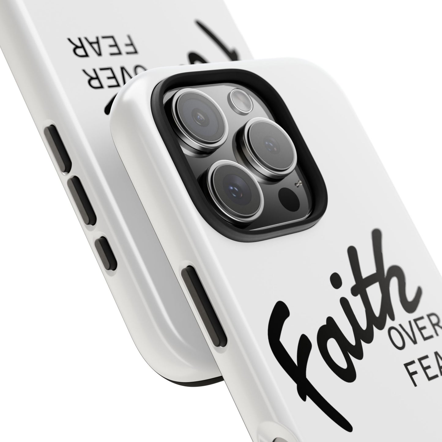 Faith Over Fear Rugged Phone Case