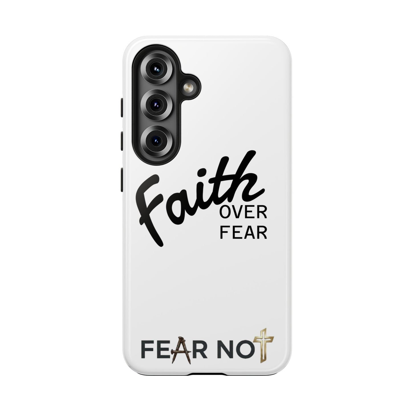 Faith Over Fear Rugged Phone Case