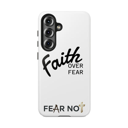 Faith Over Fear Rugged Phone Case