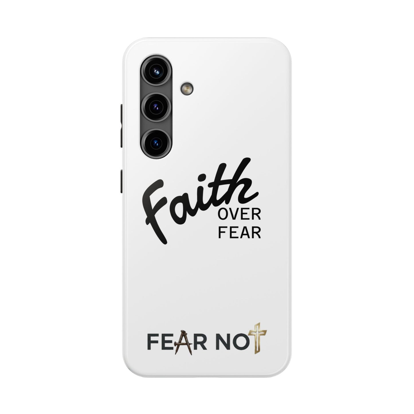 Faith Over Fear Rugged Phone Case