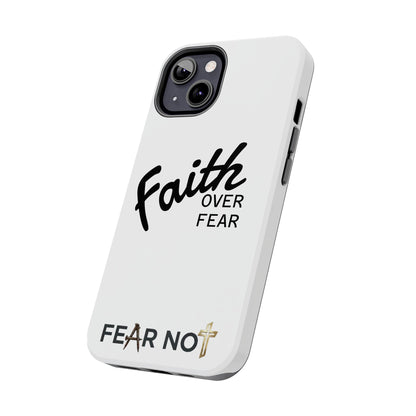 Faith Over Fear Rugged Phone Case