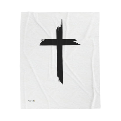 Christian Cross Plush Blanket