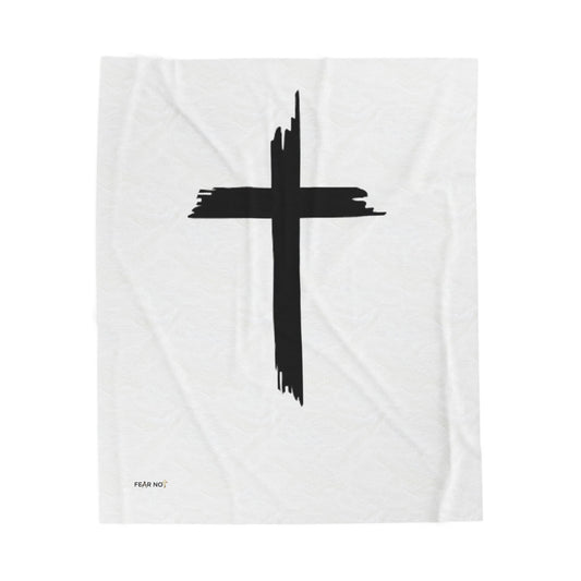 Christian Cross Plush Blanket