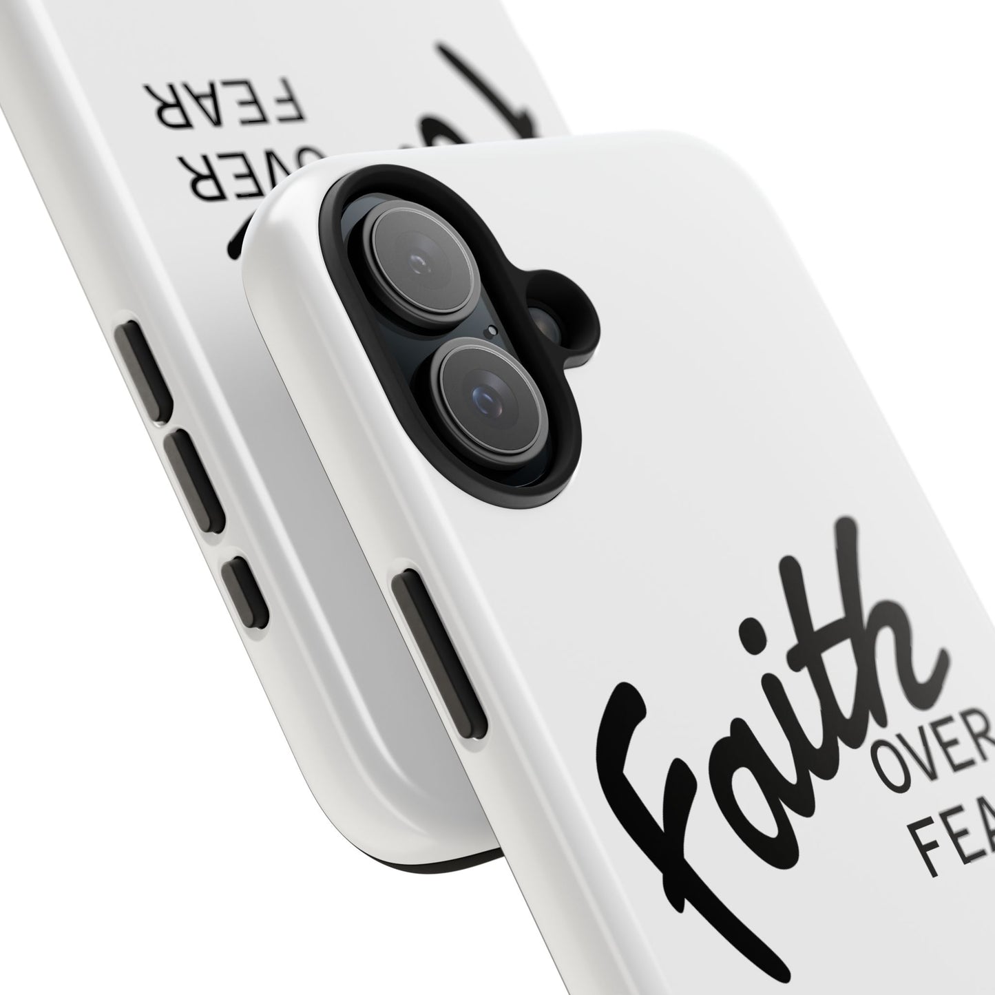 Faith Over Fear Rugged Phone Case