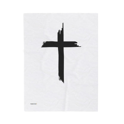 Christian Cross Plush Blanket