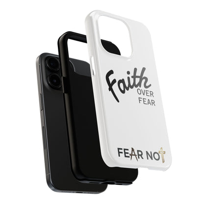 Faith Over Fear Rugged Phone Case