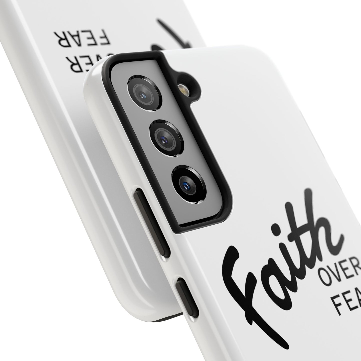 Faith Over Fear Rugged Phone Case