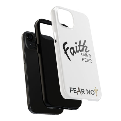 Faith Over Fear Rugged Phone Case