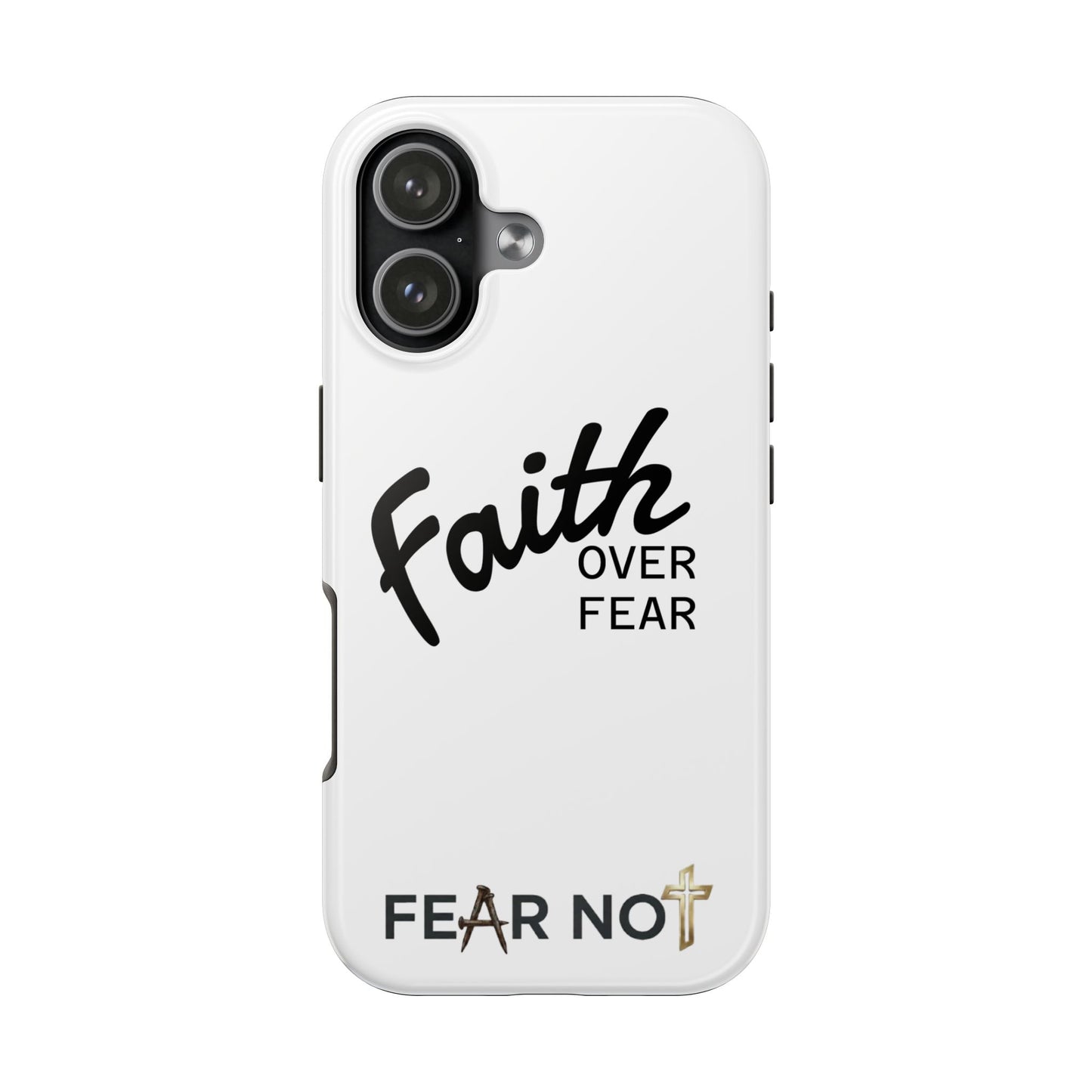 Faith Over Fear Rugged Phone Case
