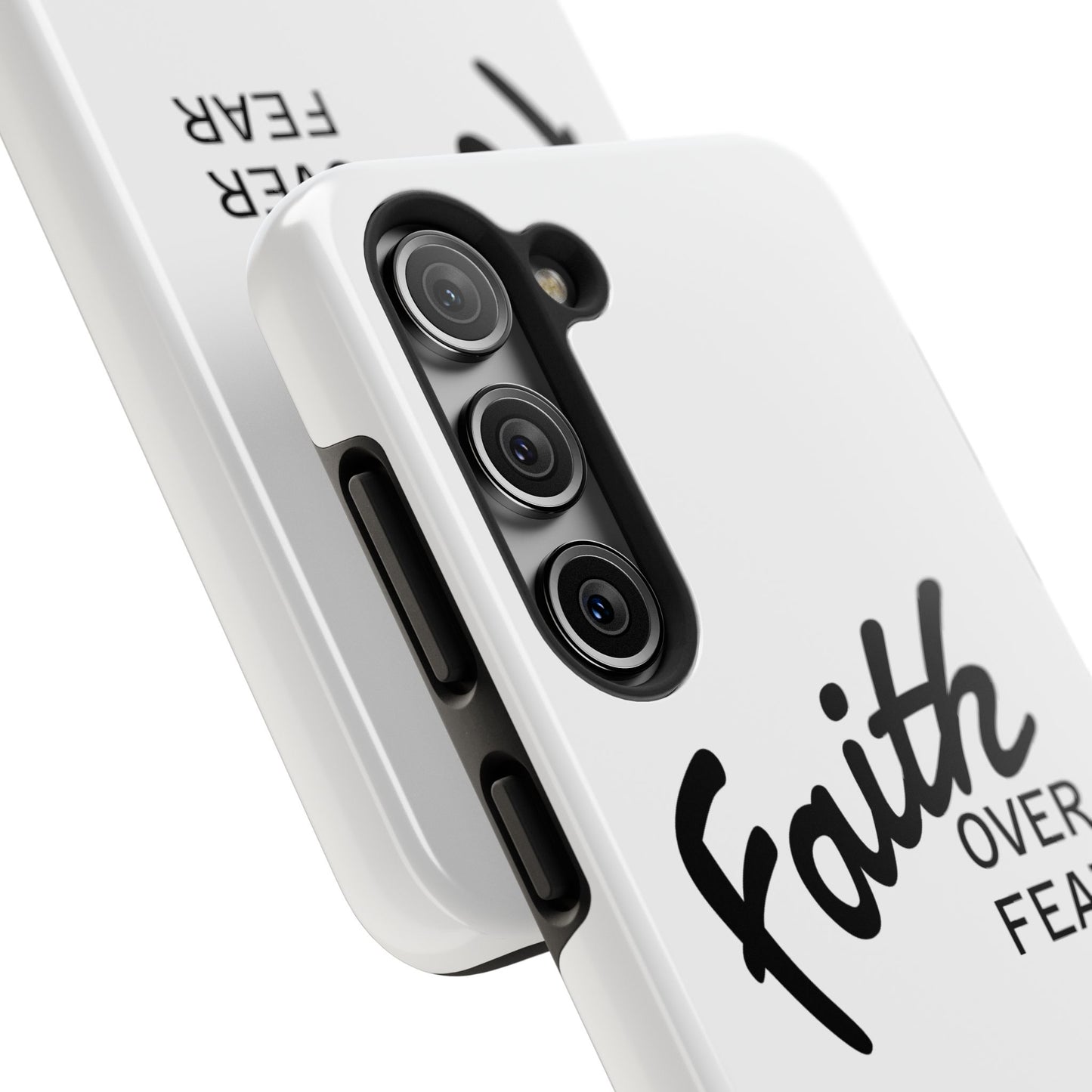 Faith Over Fear Rugged Phone Case