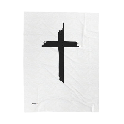 Christian Cross Plush Blanket