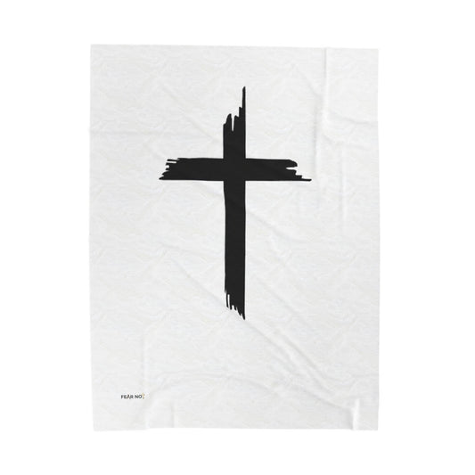Christian Cross Plush Blanket