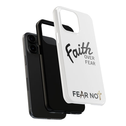 Faith Over Fear Rugged Phone Case