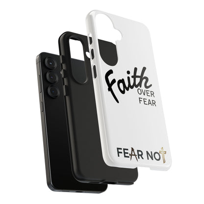 Faith Over Fear Rugged Phone Case