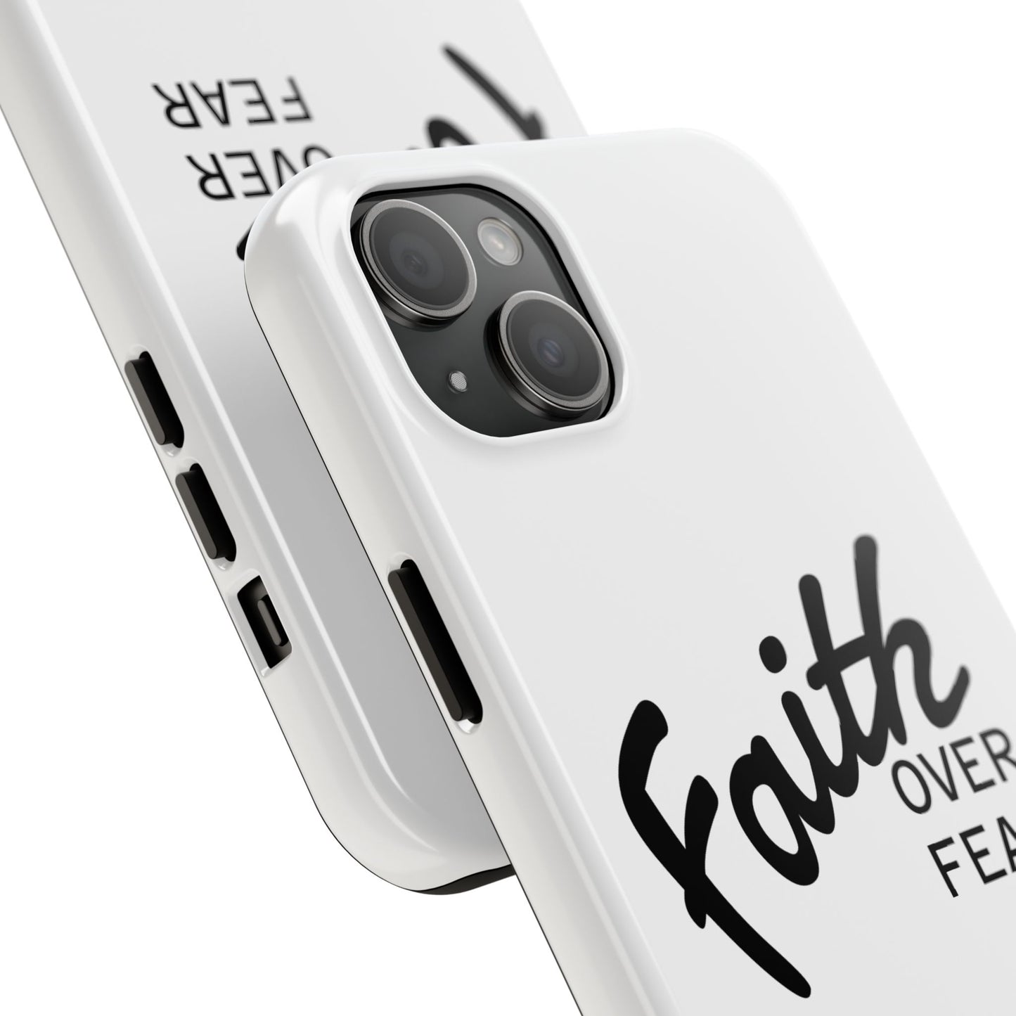 Faith Over Fear Rugged Phone Case
