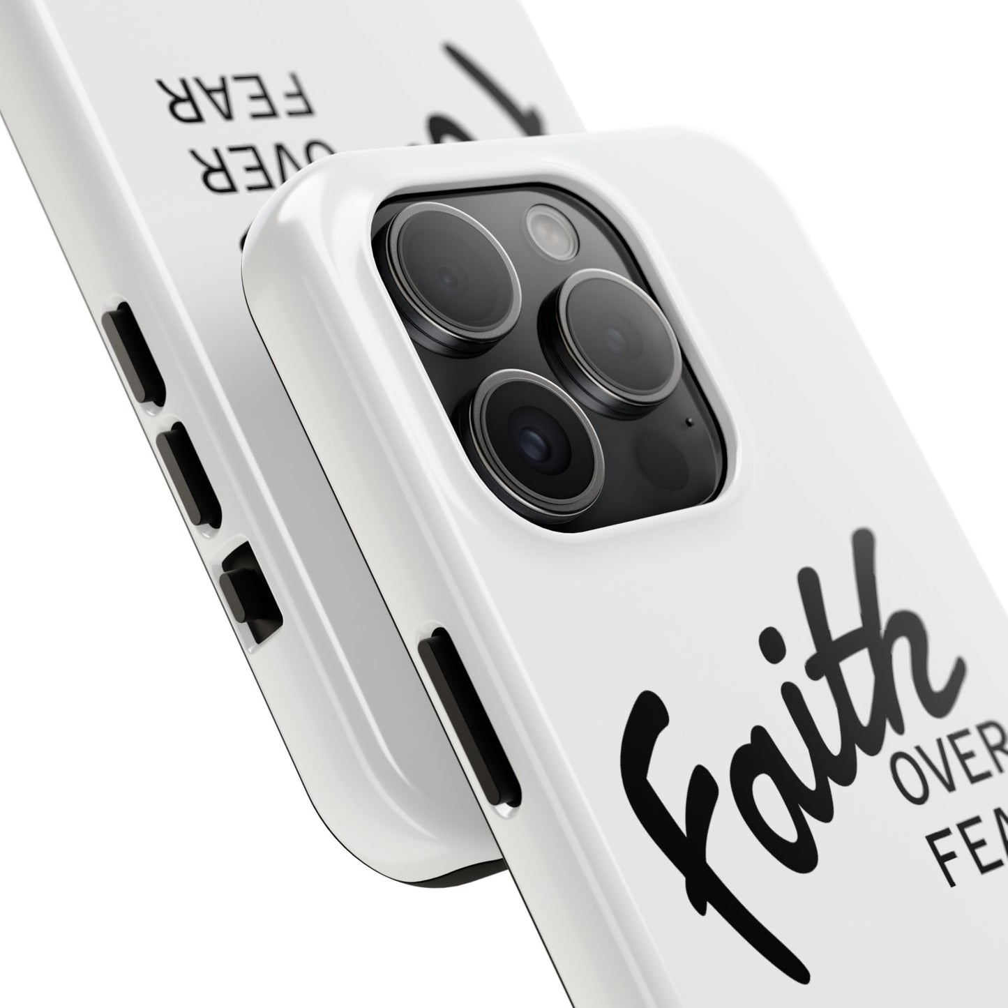 Faith Over Fear Rugged Phone Case